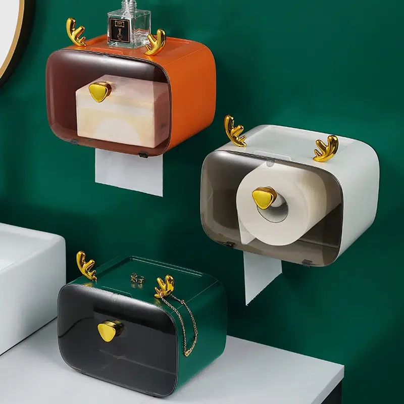 

1pc Cartoon Creative Tissue Box Paper Storage Box Toilet Hanging Paper Box