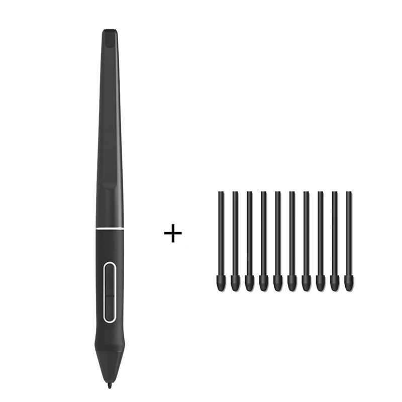 Цифровой Стилус PW517 + 10 шт. сменных наконечников для пера Huion Kamvas 13 Pro 24 22 Plus Без