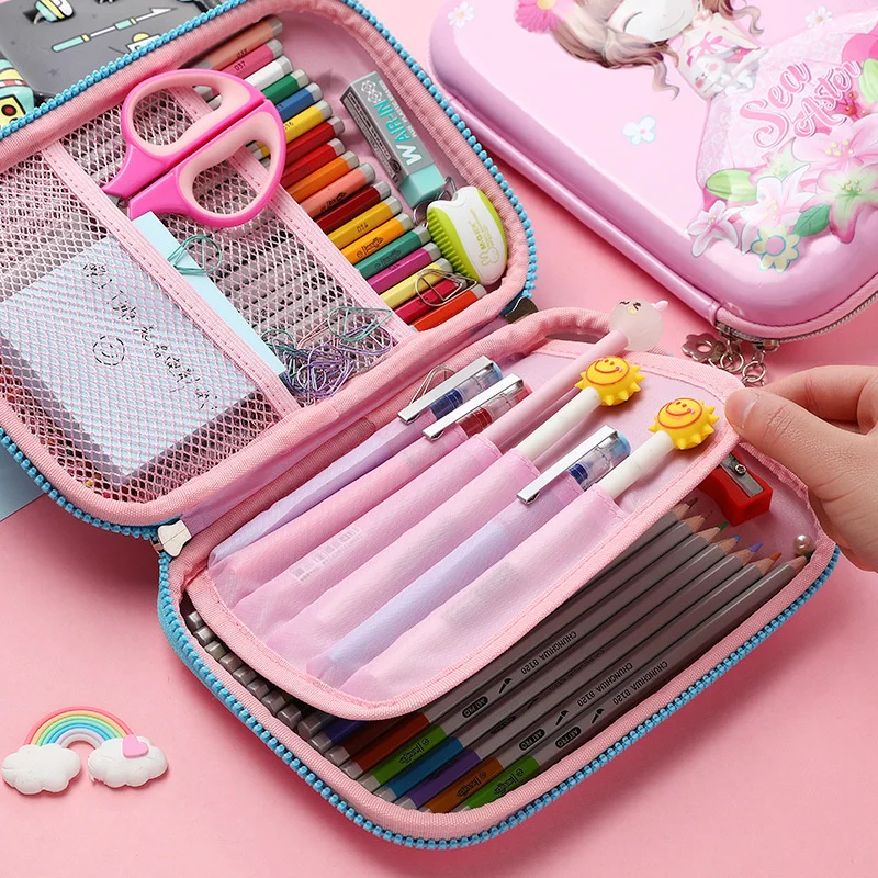 

Чехол для карандаша Kawaii girl cute estojo escola Материал школьные принадлежности Высокая емкость kalemlik kalem kutusu piornik school NY
