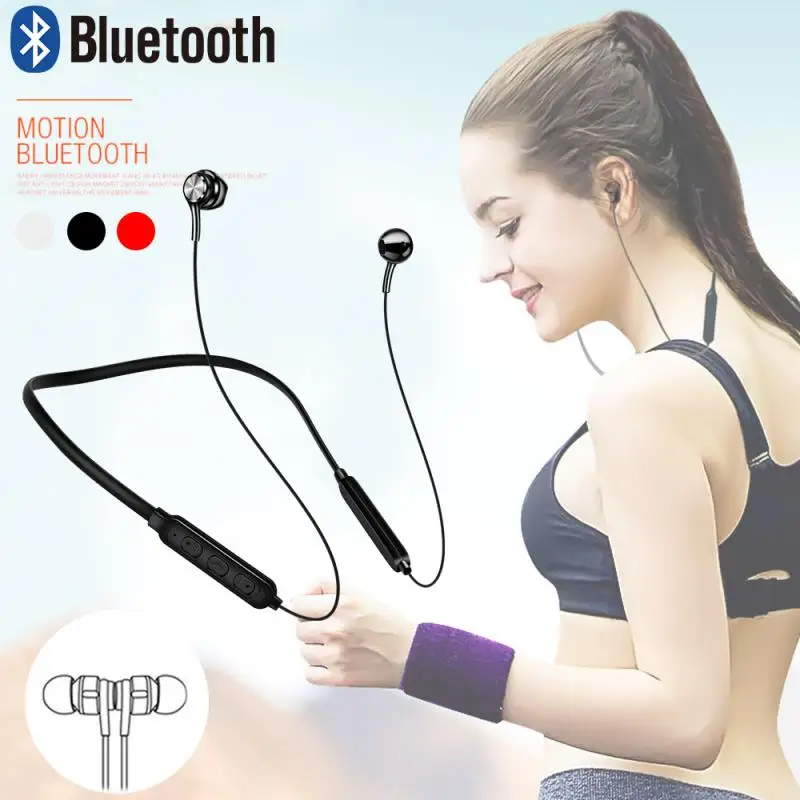 

G05 Wireless Buletooth In-Ear Sport Earphone Neck-mounted Stereo Noise Canceling Headset With Mic Waterproof Neck Headphone