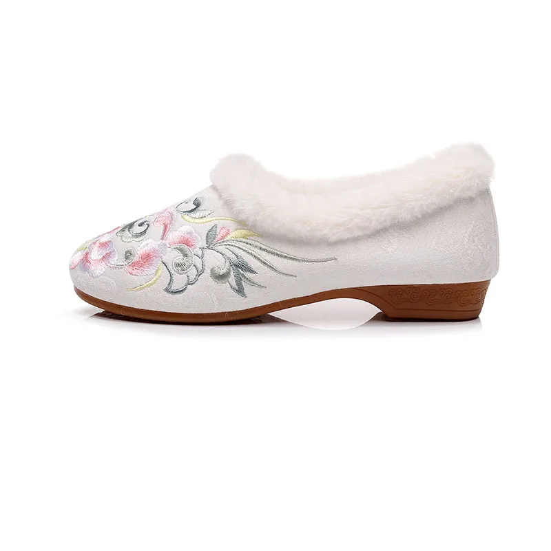 

Женские зимние теплые туфли, домашняя обувь, круглые туфли на плоской подошве, женские плюшевые туфли в стиле ретро