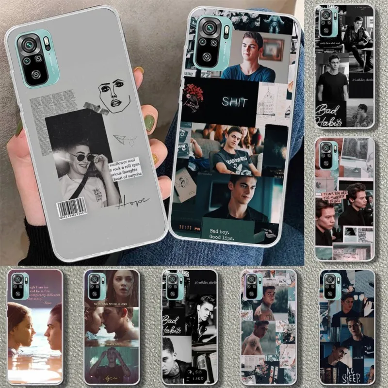 After Movie Hardin Scott Hero Phone Case For Xiaomi 12 11T 10 9 Redmi Note 10 10S Pro Redmi 9 9A 8 Transparent Phone Cover