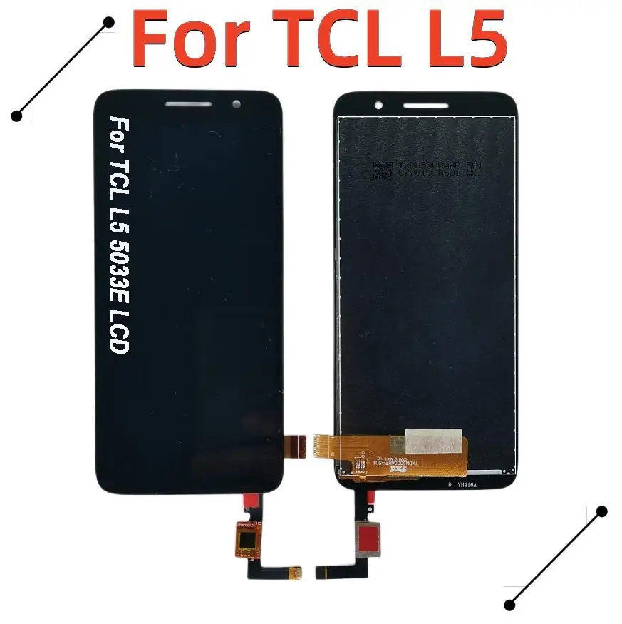 Оригинальный ЖК-дисплей для TCL L5 5033E ЖК-дисплей для TCL L5 Go 5033A кодирующий преобразователь сенсорного экрана в сборе запасные части pantalla