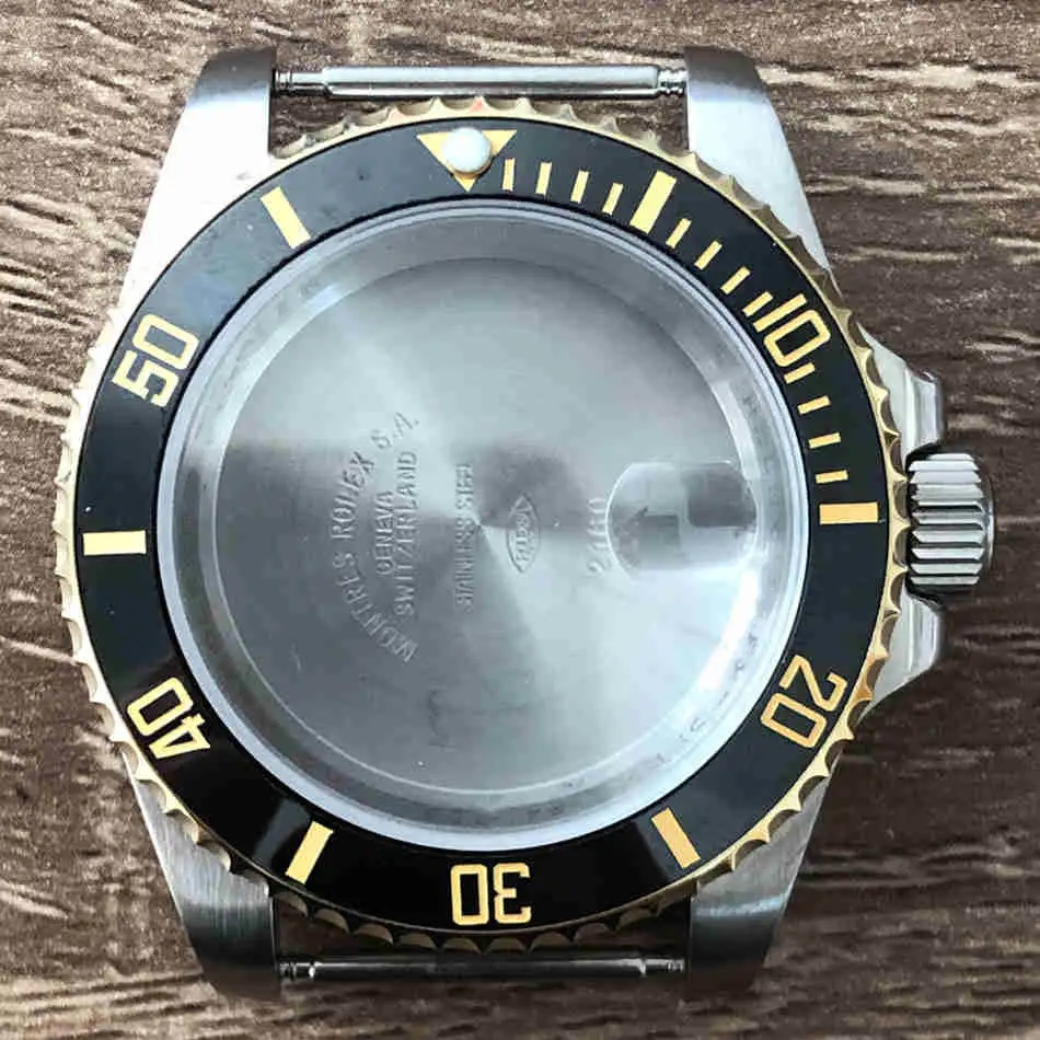 40mm Watch Case 316L Stainless Steel Sapphire Glass Suitable Fits For 3135 Automatic Movement Suitable For 38MM bezel