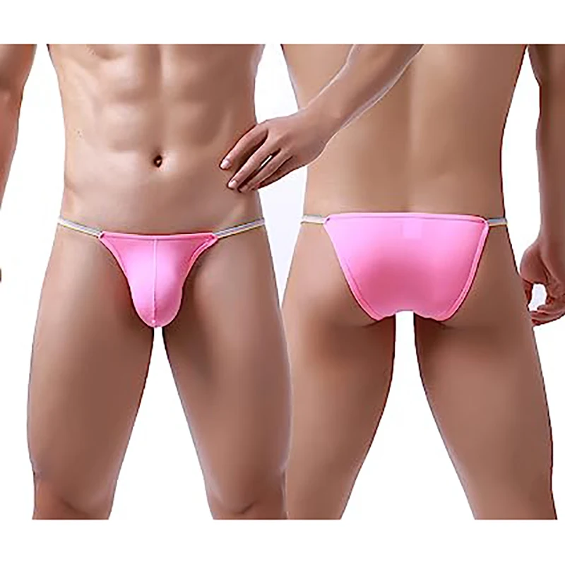 Tyhengta Men's Briefs Low Rise Bikini Underwear Bulge Enhancing Nylon Briefs