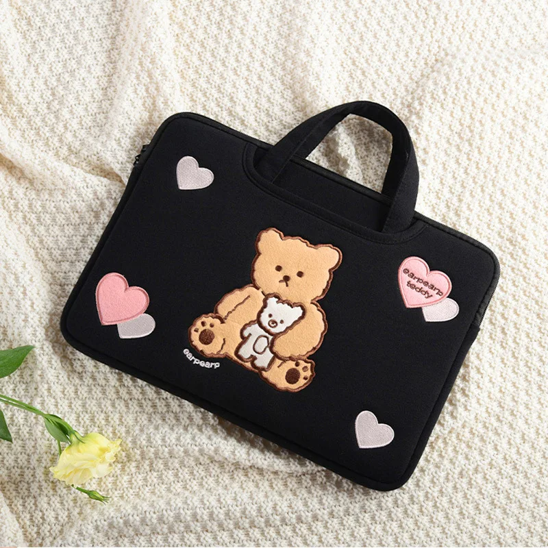

Japan Korea Style Computer Bag Portable Handbag Cute Cartoon Case for Ipad Pro Macbook Air 13.3 Lenovo 14 Huawei 15.6 Inner Bag
