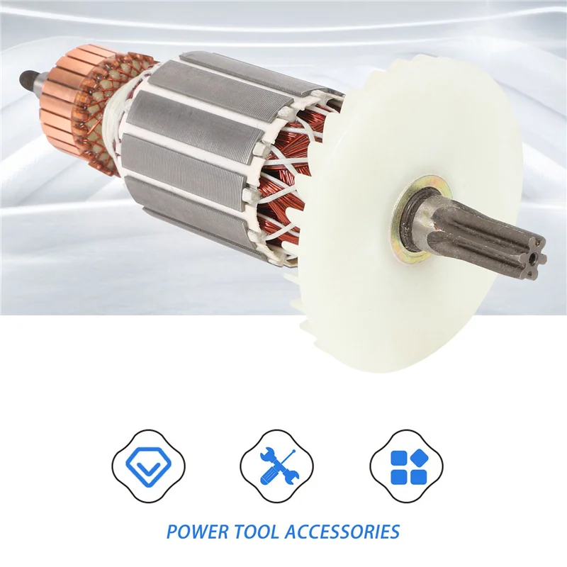 220 В роторный якорь Замена для Hitachi 360591E DH40MRY DH40M DH40MR DH40SR DH40FR сращивающийся