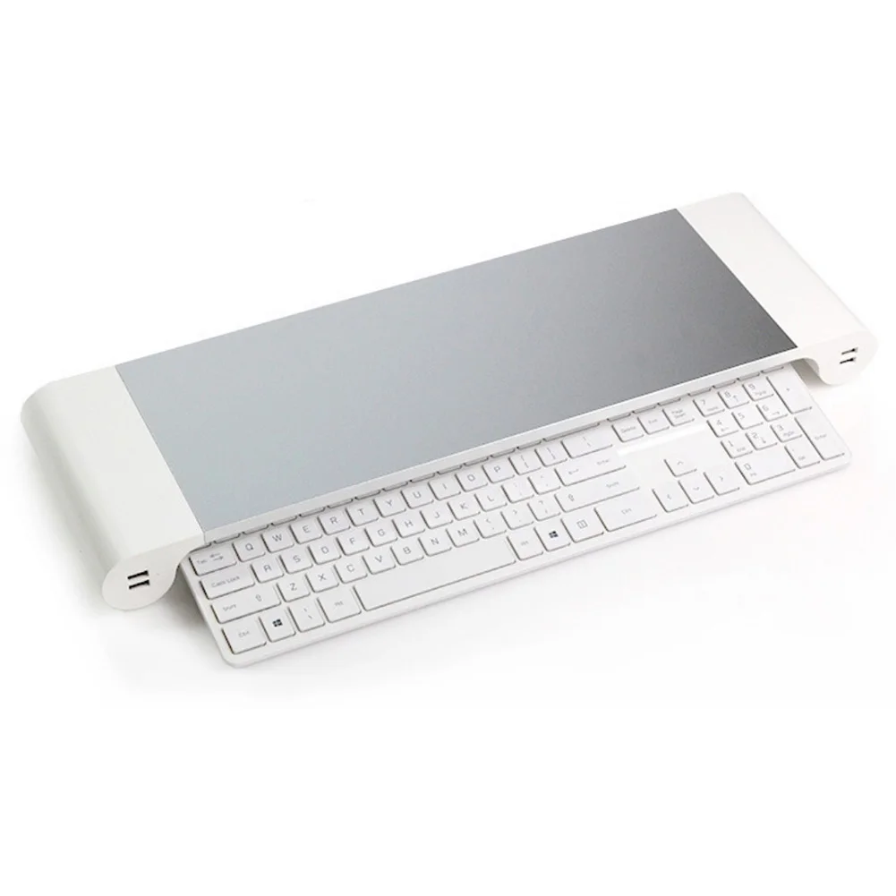 

Durable Non-Slip Increased Computer Aluminum Alloy Accessories Desktop Monitor Base With USB Charging Port Laptop Stand Portable