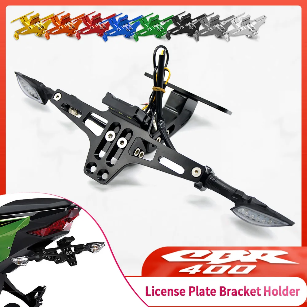 

License Plate Bracket Motorcycle Licence Plate Holder Frame Number Plate For HONDA CBR400 1986 1987 -1992 1993 1994 CBR400 NC