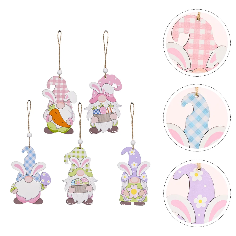 

5PCS Pendants Swedish Tomte Hanging Hanging Decorations Swedish Gnome