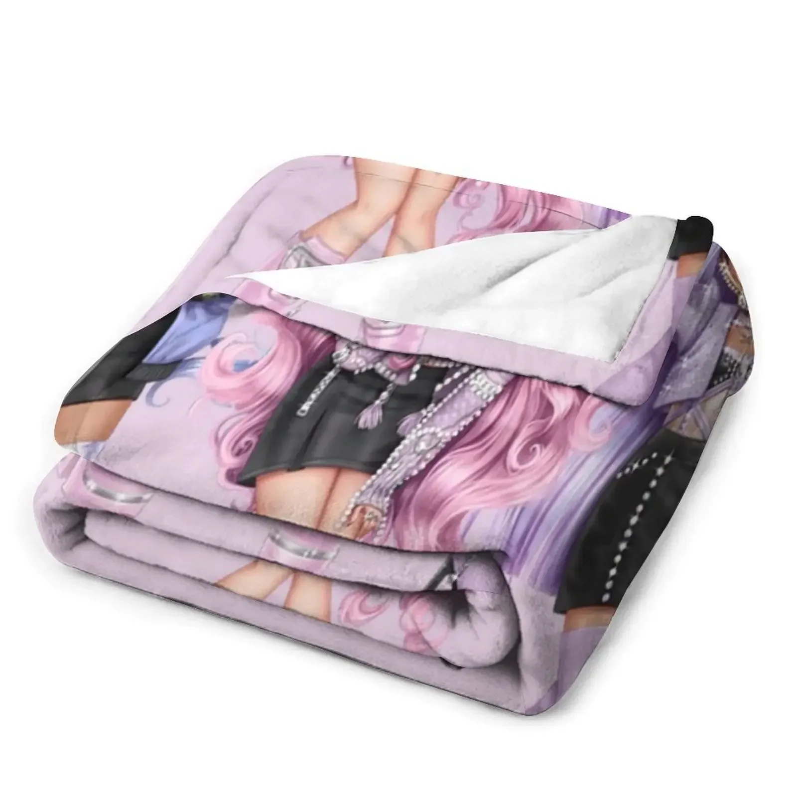 Радужный высокий Сеул на выбор Королевский трехслойный одеяло одеяла для