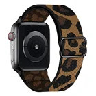Ремешок для часов Apple Watch band 44 мм 41 мм 45 мм 38 мм, нейлоновый эластичный браслет из ткани correa, серия iWatch 7