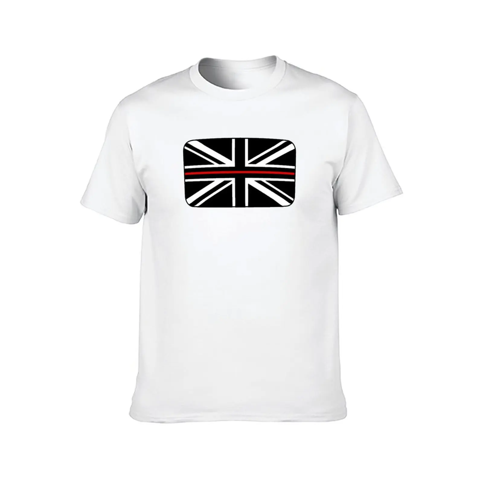 Фото Футболка с тонкой красной линией Union Jack с флагом Великобритании, одежда больших размеров, быстросохнущие футболки для мужчин, упаковка №2