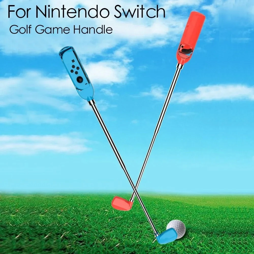

Golf Clubs for Nintendo Switch Mario Golf Super Rush 2021 Adjustable Handle Grip Compatible with for Mario Golf