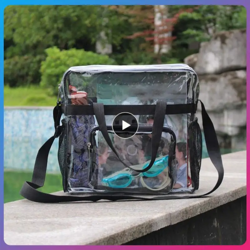 

Large Capacity Transparent Travel Organizer Travel Bag Tote Travel Bag Cold-proof PVC Toiletry Bag Waterproof Handbag