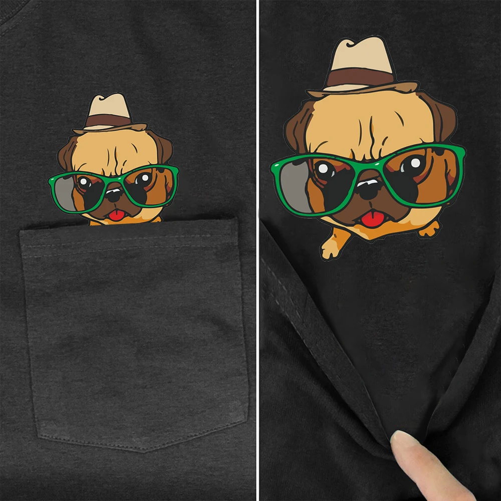 Женские футболки CLOOCL из 100% хлопка модные топы с карманами для богатых собак и