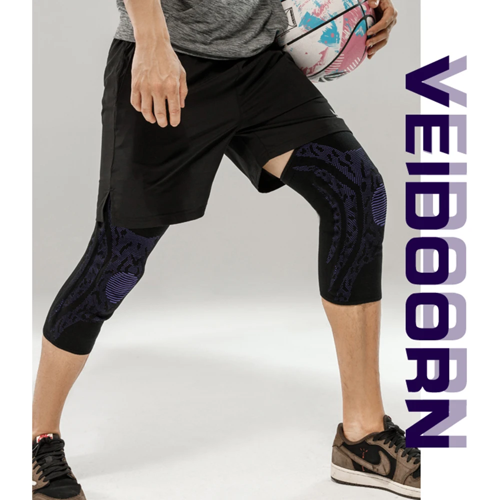 1 шт. спортивные наколенники компрессионная эластичная поддержка колена