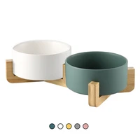 ceramic dog feeding bowl pet feeder goods for cats puppy food water container storage waterer accessories animal supplies