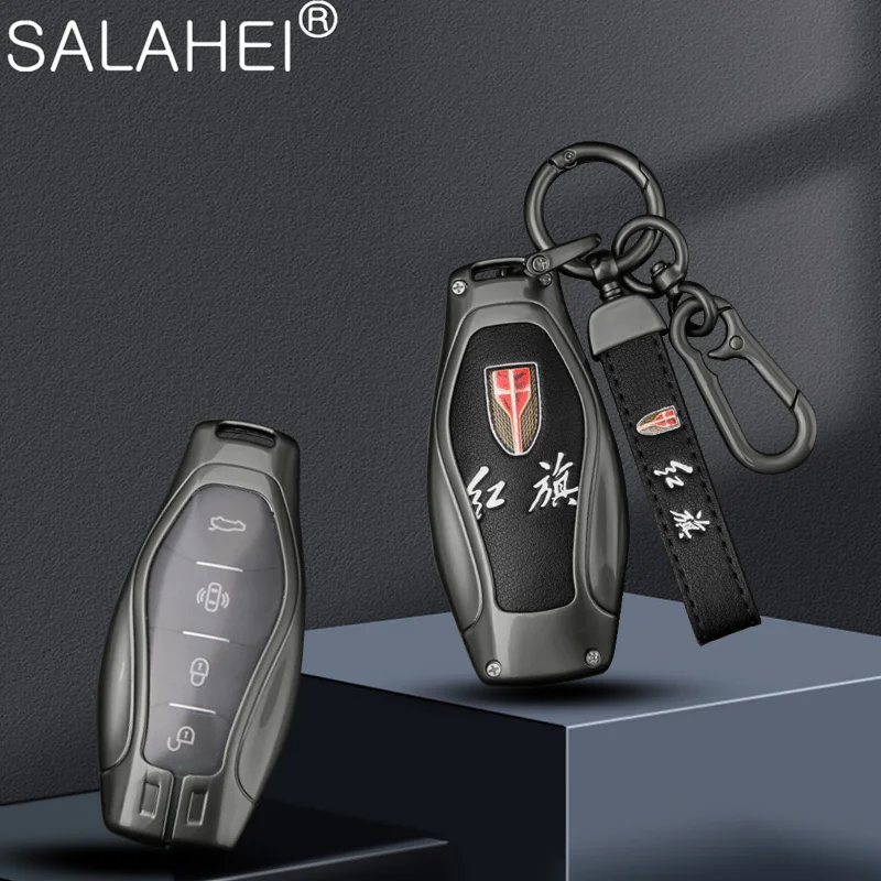 Умный брелок для автомобильного ключа с дистанционным управлением из цинкового сплава, оболочка для FAW Hongqi H5 2021 2022 Hongqi H5, аксессуары для брелока без ключа