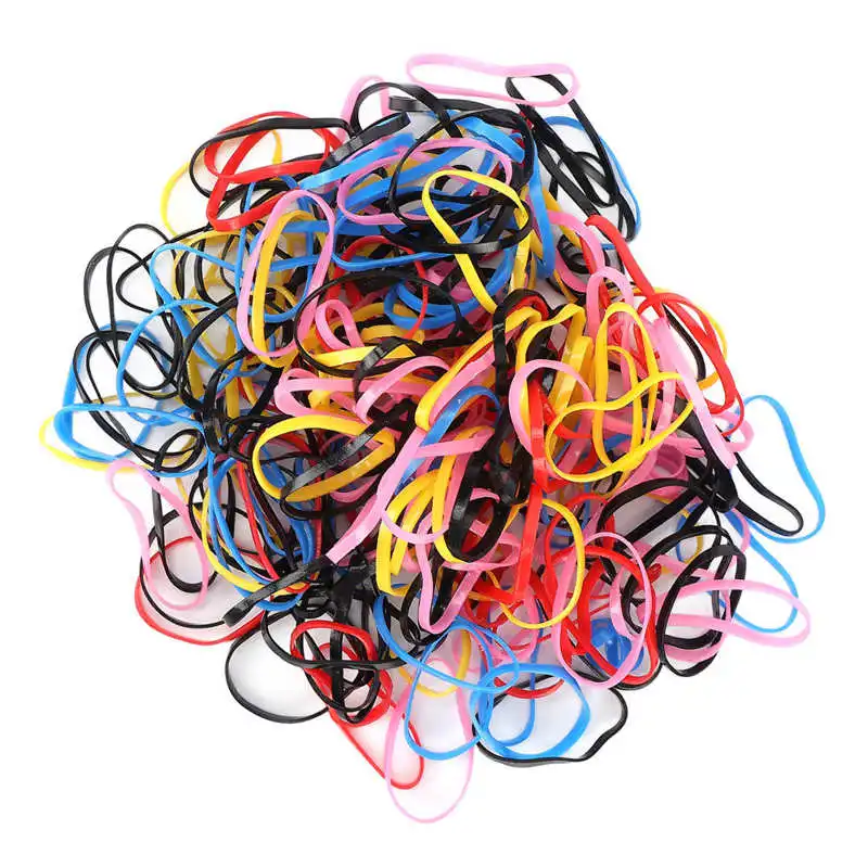 

Красочные резинки для волос, эластичные резинки, одноразовые резинки для различных типов волос