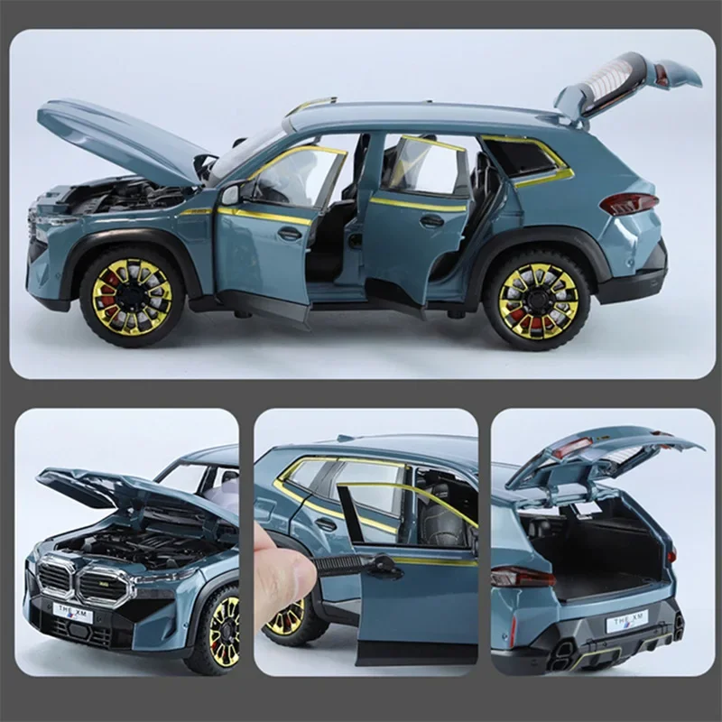 Модель спортивного автомобиля 1:24 BMW XM SUV из сплава литая металлическая модель