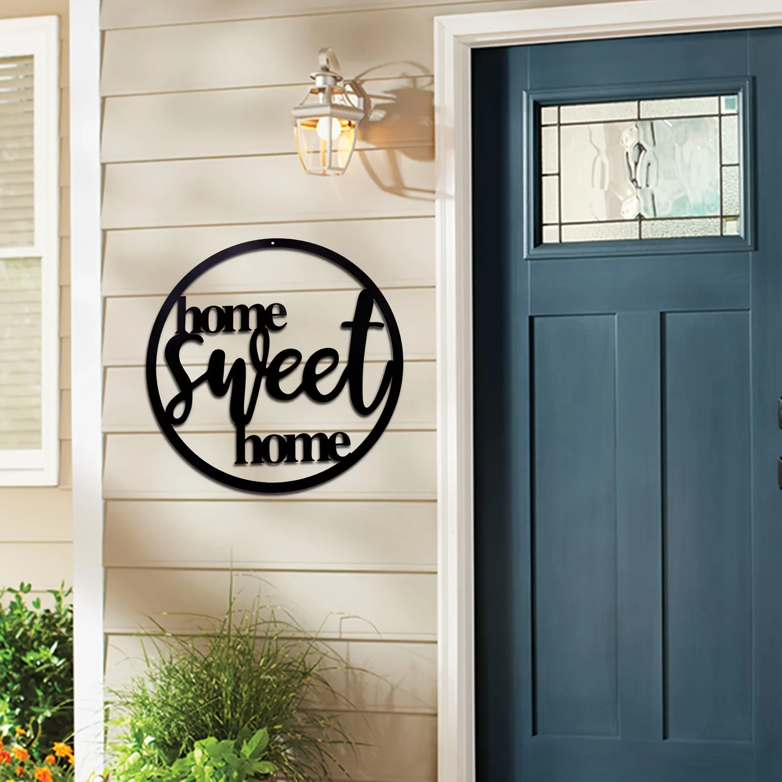 12-дюймовая Металлическая Вывеска Милый Домашний Декор С Цветочными Украшениями