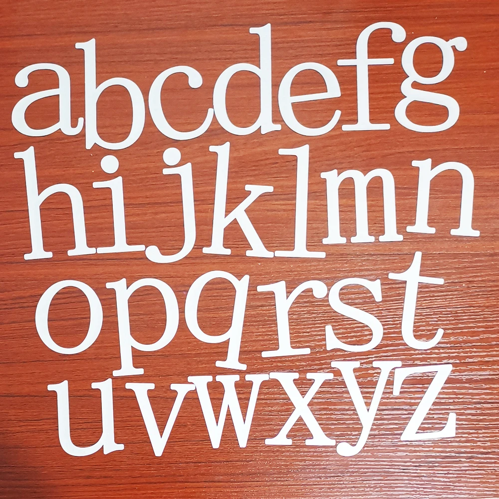 

Lowercase letters Metal Cutting Dies Stencils For DIY Scrapbooking Decorative Embossing Handcraft Template