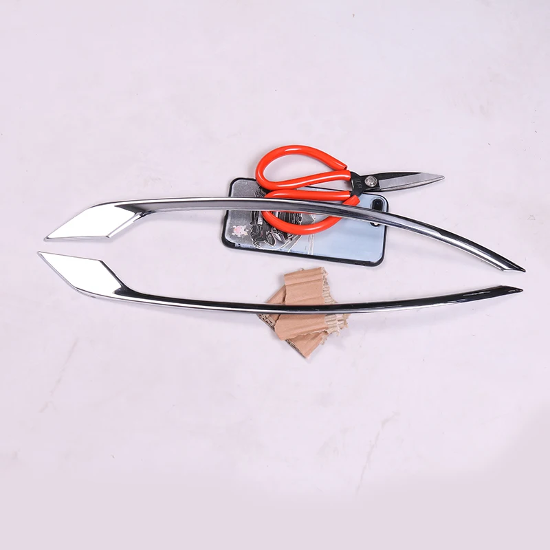 Аксессуары для стайлинга автомобиля 2 шт. ABS Серебряный хромированный задний