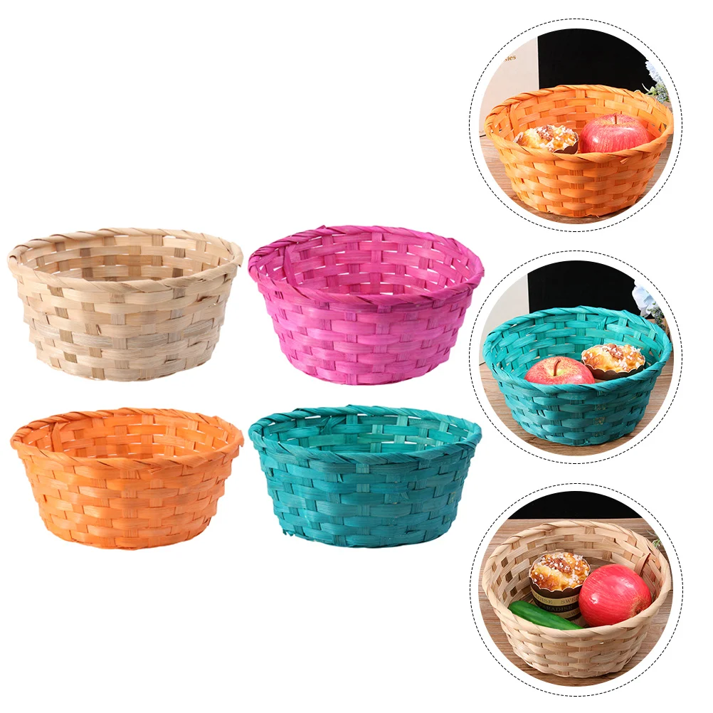 

1 Set Round Display Basket Storage Basket Flower Baskets Pot Cover Eggs Basket