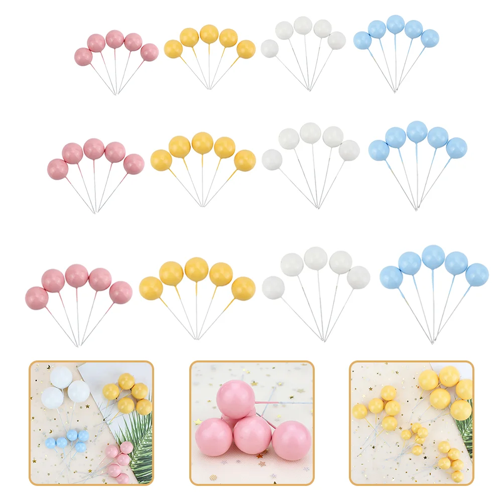 

Candy Color Wishing Ball Cake Decoration Wedding Topper Birthday Baby Shower Cupcake Toppers Mini Balloon