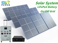 off grid solar panel home energy system 1000w portable solar generator with lithium battery pure sine wave inverter system