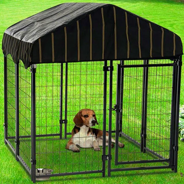 Оптовая продажа большая металлическая сварная клетка для собак уличная животных