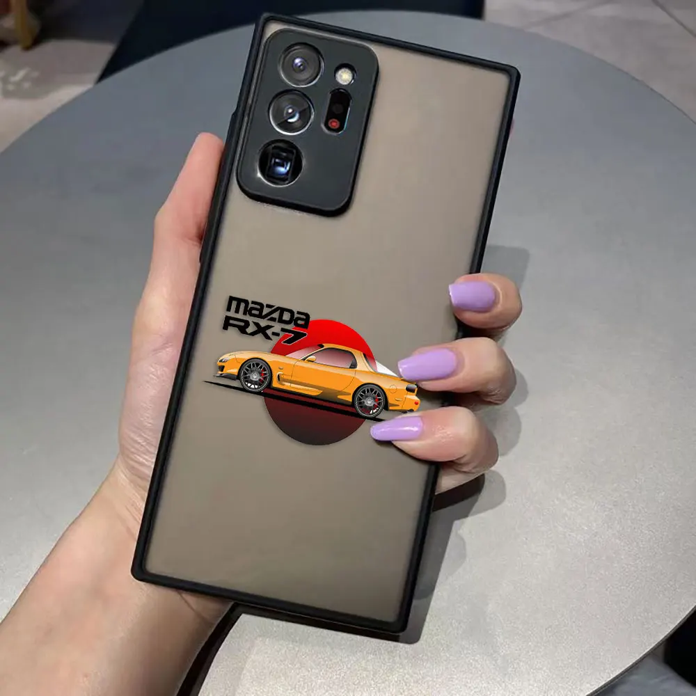 Japan Tokyo Racing Sports Car JDM Drift Matte Case for Samsung Galaxy NOTE 20 10 9 8 A13 A12 A10 A11 A04E A04 A03S 5G Plus Case