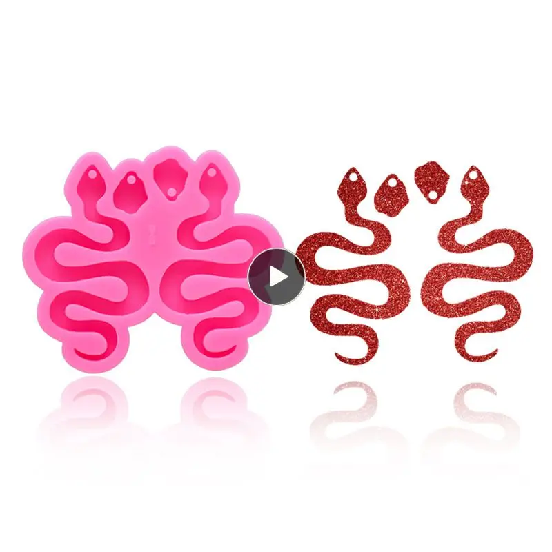 

Washable Mold Not Easily Deformed Portable Crystal Epoxy Mold Soft Keychain Mold Kitchenware Safety Material Silicone Mold