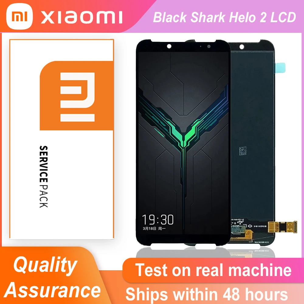 

5.99" Original Display For Xiaomi Black shark Helo 2 LCD Screen Touch Digitizer Assembly For Black shark Helo 2 AWM-A0 Display