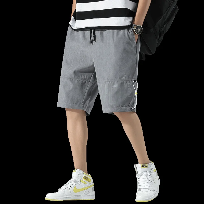 

Летние мужские свободные брюки до колена большого размера