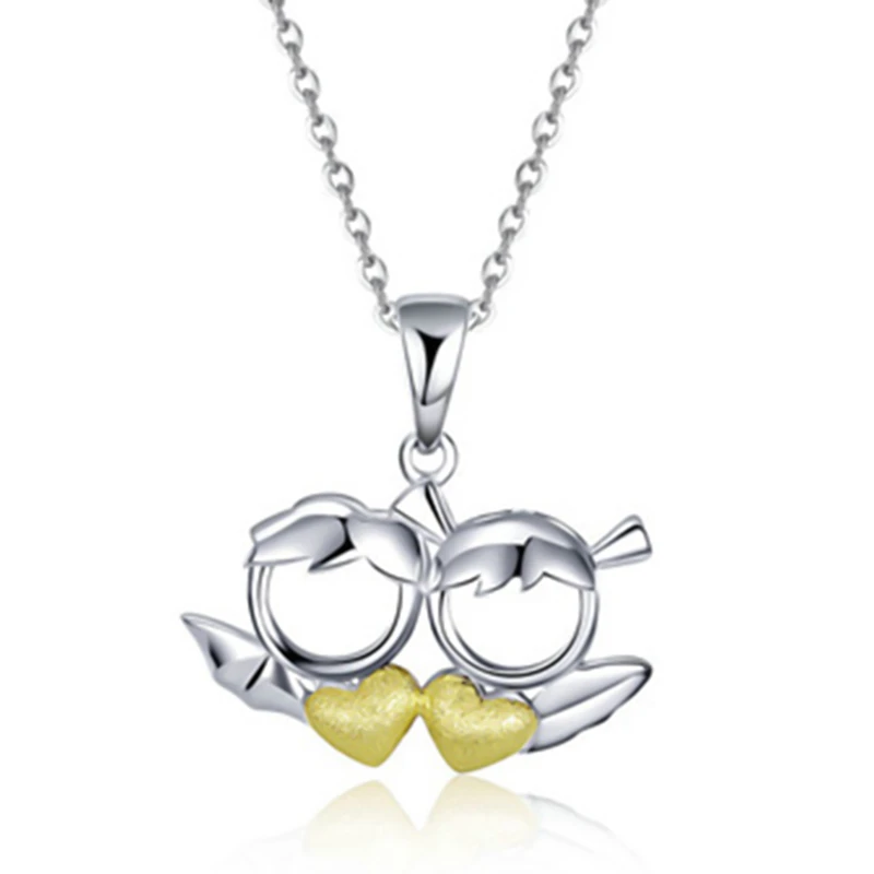

Creative Devil Angel Design Pendant Couple Necklace For Women Clavicle Chain Fashion Jewelry Anniversary Gift