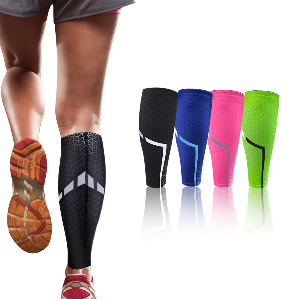 

Sports Soccer Shin Guard Pad Sleeve Sock Leg Support Runners Compression Calf Sleeve Shinguard 1Pcs For Adult Children Teens