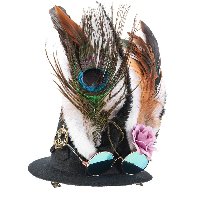 Женская готическая мини-шляпа в стиле Харадзюку винтажная Лолита с заячьими