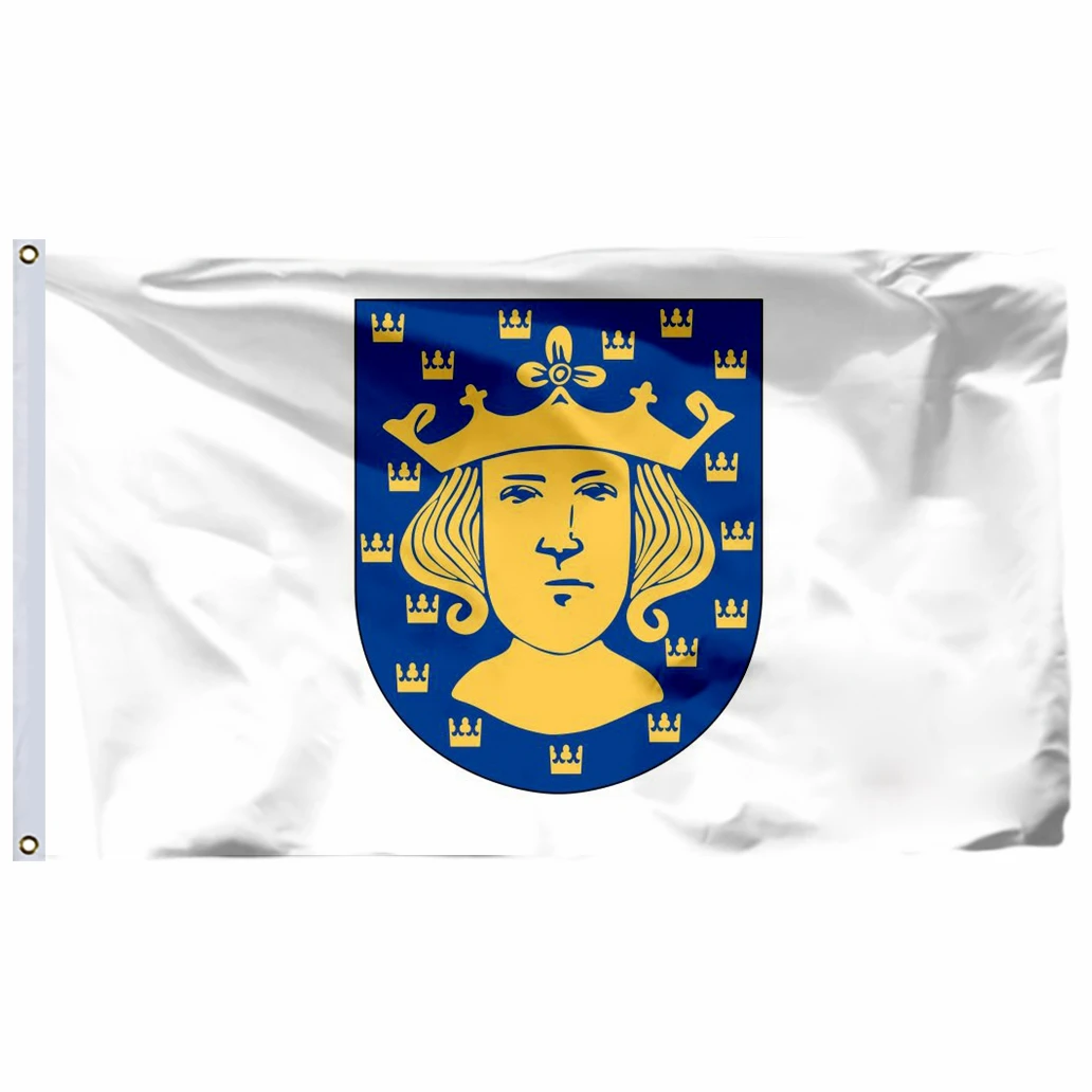 

Sweden Civil Stockholm Flag 90x150cm 3x5ft 100D Polyester Double Stitched High Quality Banner Free Shipping