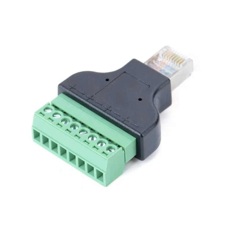 1 шт. высококачественный адаптер RJ45 для винтовых клемм разъем папа/гнездо на