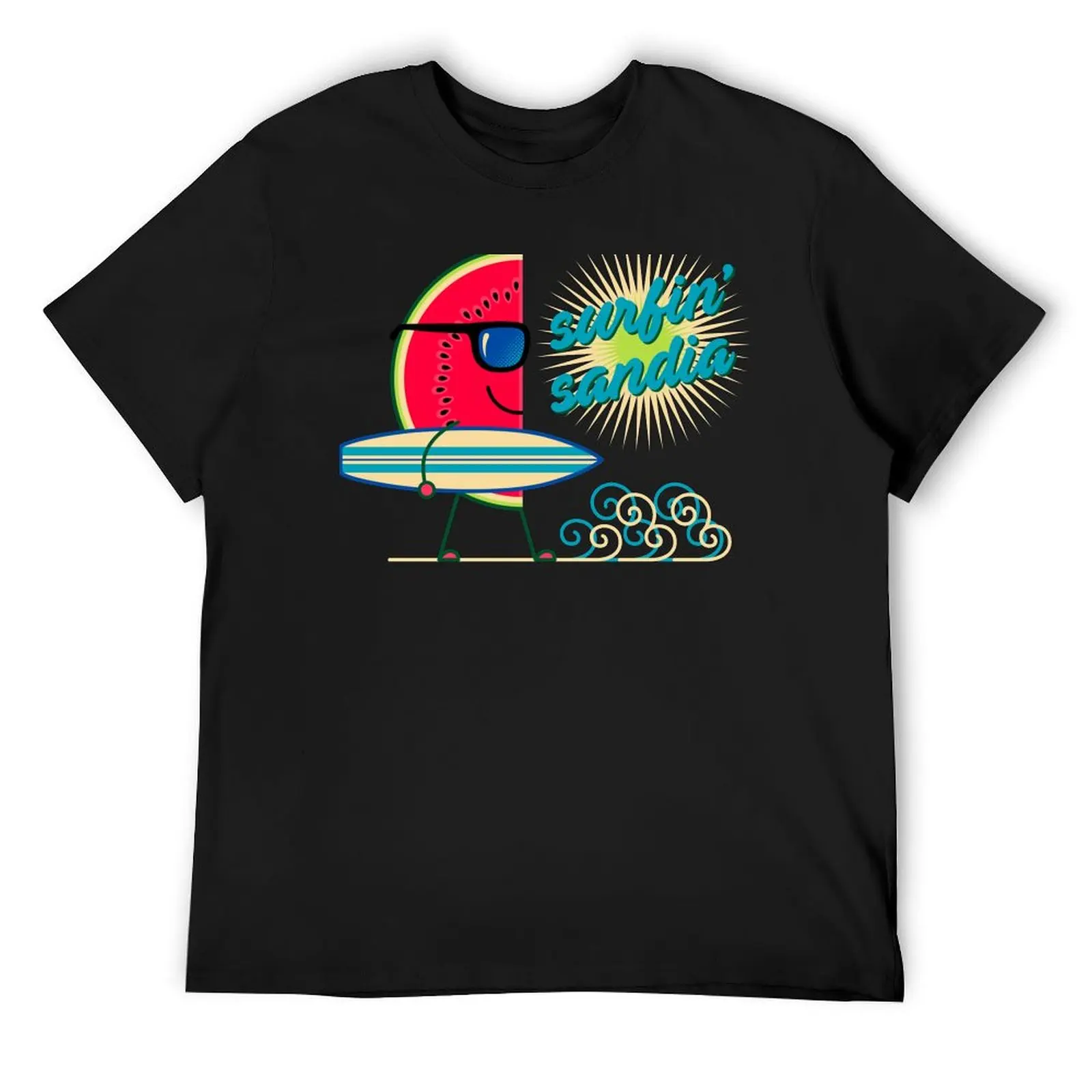 Футболка Surfin 'Sandia заготовки аниме одежда мужская
