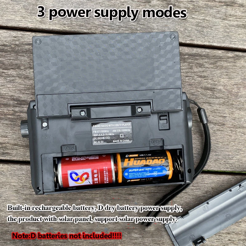 Портативное винтажное радио с солнечной зарядкой аварийные FM AM SW радиостанции