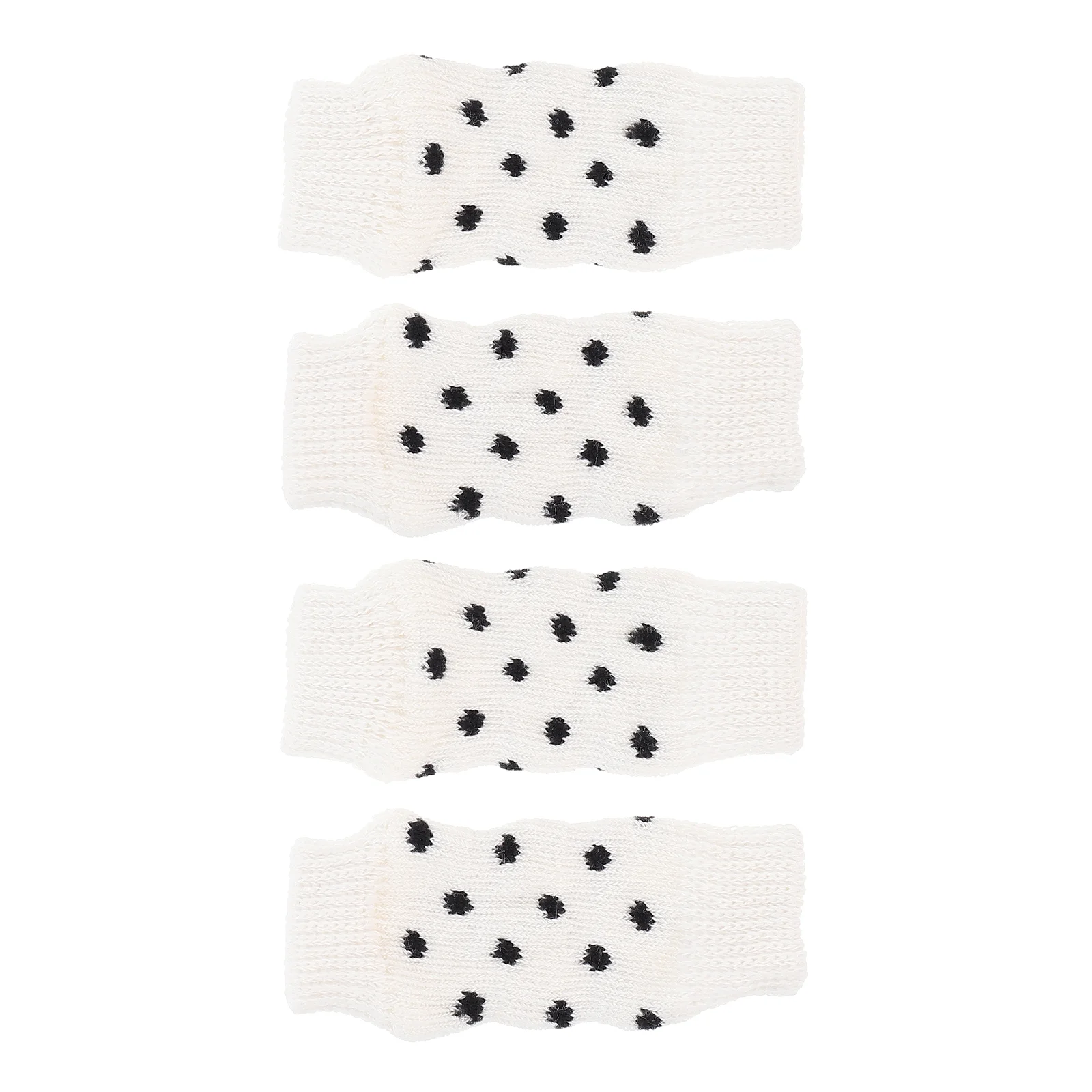 

4 Pcs Cartoon Socks Dog Pet Leg Protectors Non Skid Puppy Wear-resistant Anti-slip Spandex Leggings Joint Knee Wraps Support