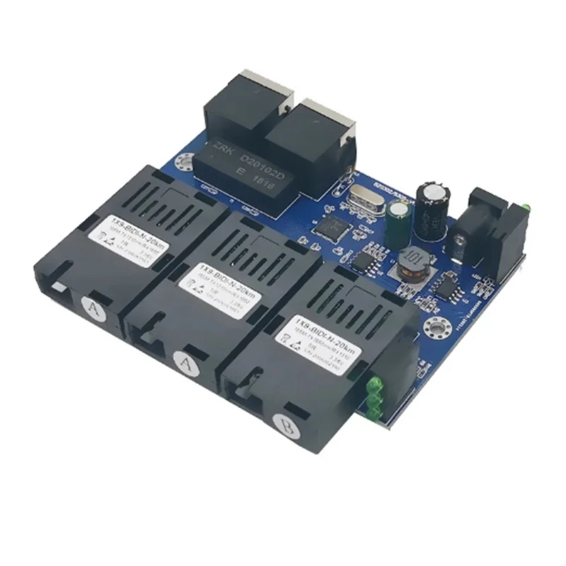 10/100M Обратный переключатель POE выход 12 В источник питания для Epon и Gpon 3-портовый RPOE