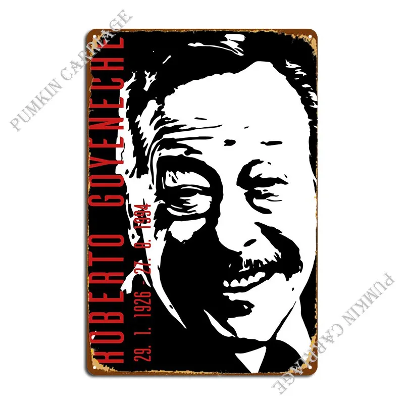 

Roberto Goyeneche Metal Sign Design Retro Wall Mural Plaques Tin Sign Poster