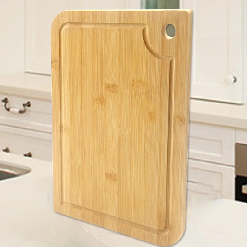 Бамбуковая разделочная доска с раковиной