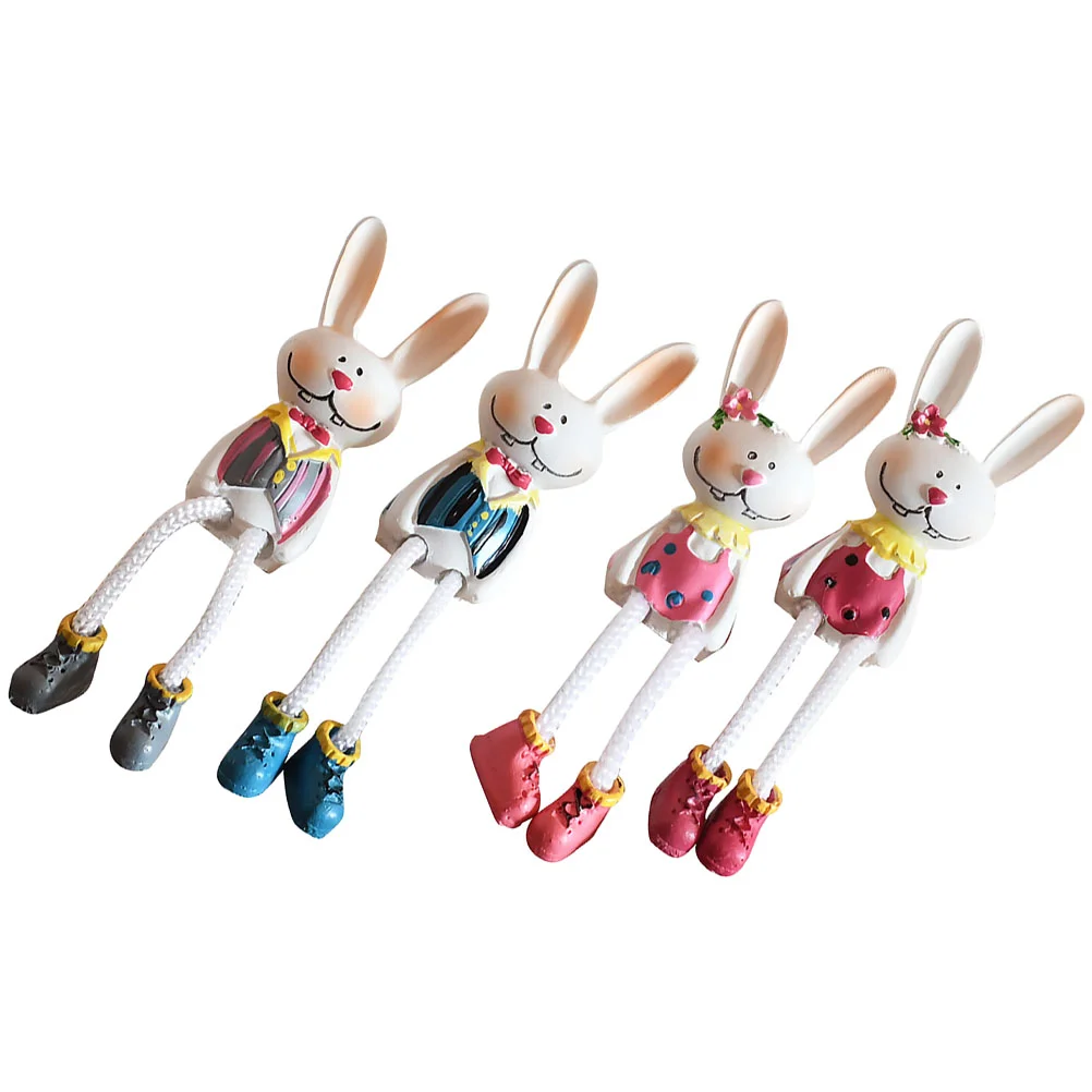 

Rabbit Bunny Easter Decor Sitters Shelf Resin Figurines Statue Sculpture Decorations Statues Sculptures Dangling Table Legs