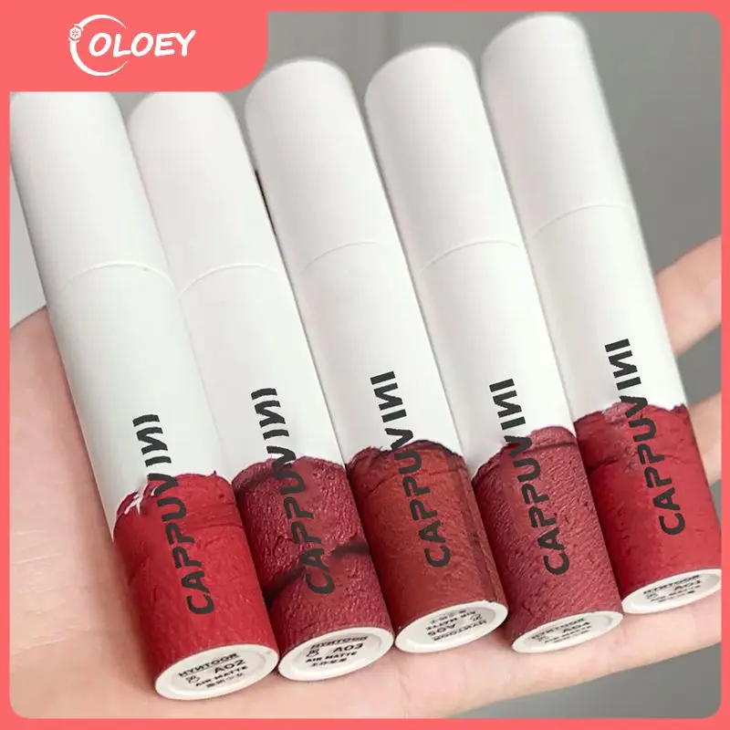 

Moisturizing Peach Berry Lip Gloss Light Soft Lipgloss Velvet Matte Lipstick Waterproof 6 Colors Lip Tint Mud Beauty Cosmetics