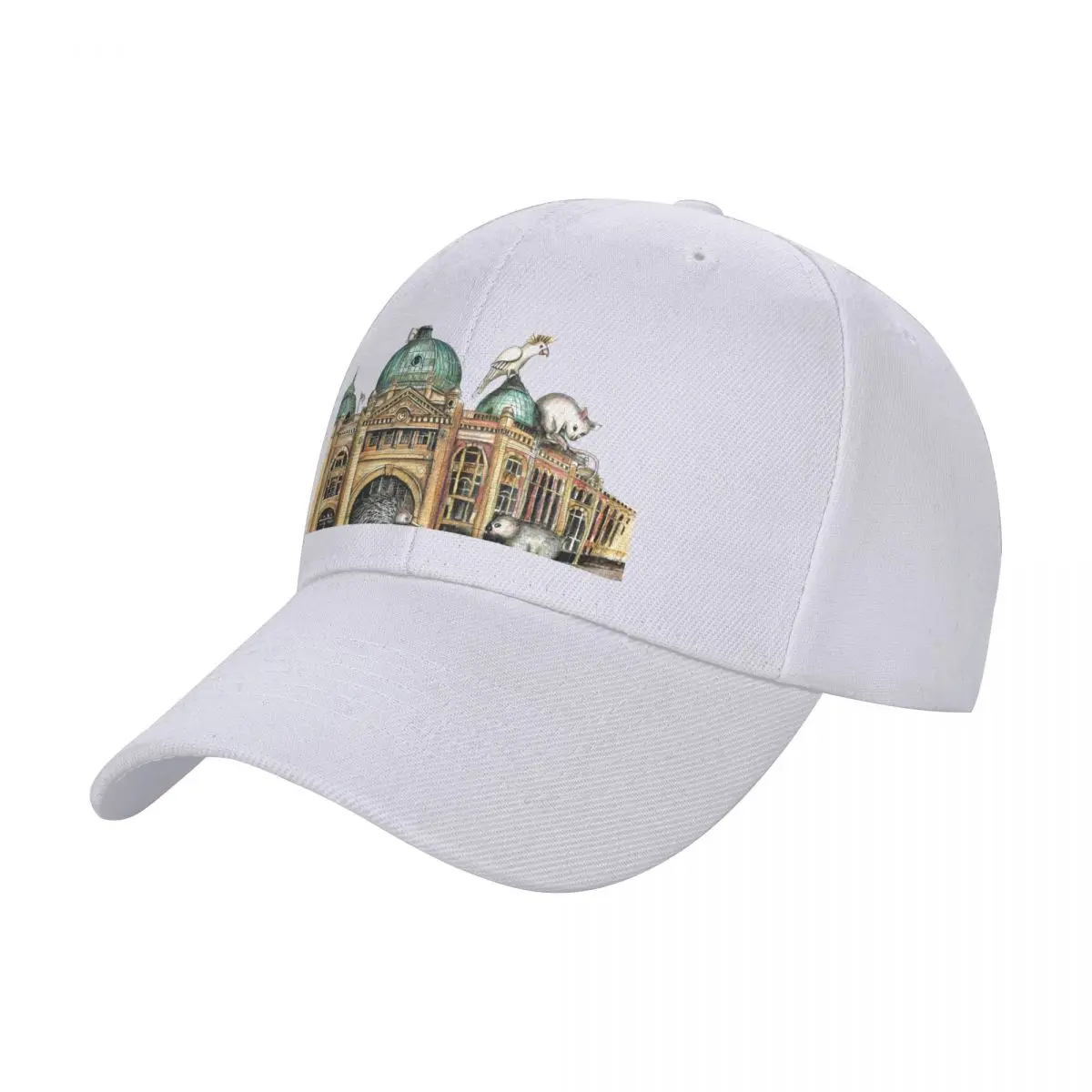 Бейсболка Flinders street station в Мельбурне термозащитная Кепка с козырьком для девушек и